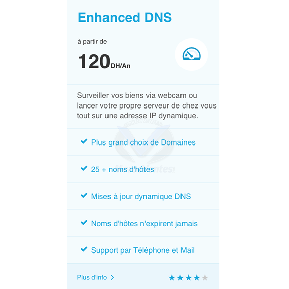 DDNS Service pour 25 Hote un ans Enhanced DDNS